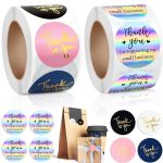 Evatage Thank You Stickers Holographic Small Business-0