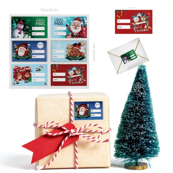 Lxyeecwang Christmas Stickers Labels Fade Resistant Modern-1