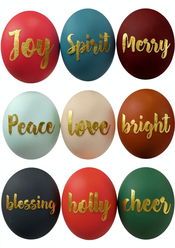 Christmas Stickers Gold Foil Waterproof Mobiusea Holiday-0