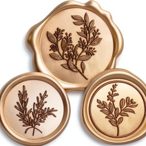 Eunoir Wax Seal Stickers Vintage Bronze Peel and Stick-0