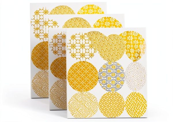 TTSAM Gold Glitter Envelope Seals 108 Pieces Geometric-0