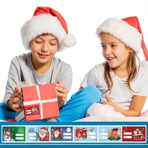 Lxyeecwang Christmas Stickers Labels Fade Resistant Modern-5