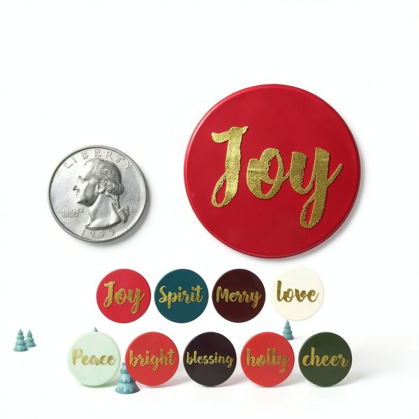 Christmas Stickers Gold Foil Waterproof Mobiusea Holiday-3