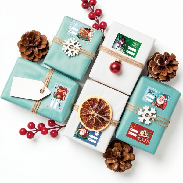 Lxyeecwang Christmas Stickers Labels Fade Resistant Modern-2