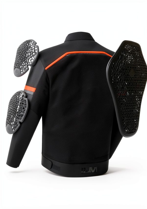ILM CE Armor 5-PC Back Elbow Shoulder Pads for Moto Jackets P-EKB-4
