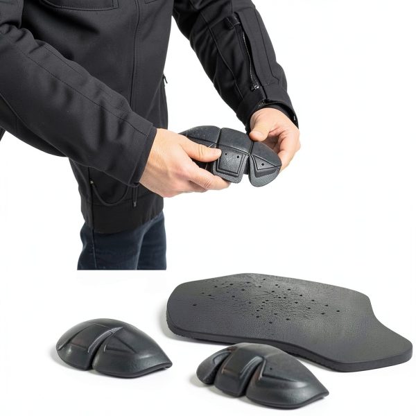 Jackets 4 Bikes Motorcycle Armor 5PC CE Level 1 Black Universal Fit-1