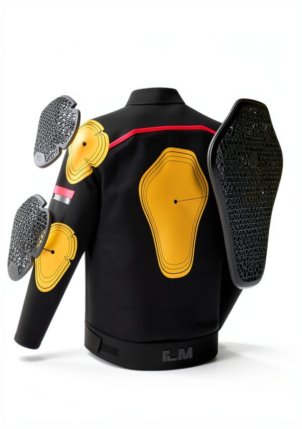ILM CE Armor 5-PC Back Elbow Shoulder Pads for Moto Jackets P-EKB-3