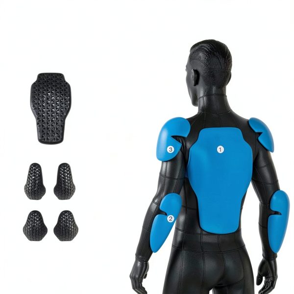 Motorcycle Back Protector Insert Lyndwin CE Level 2 Armor Set 5pcs-2